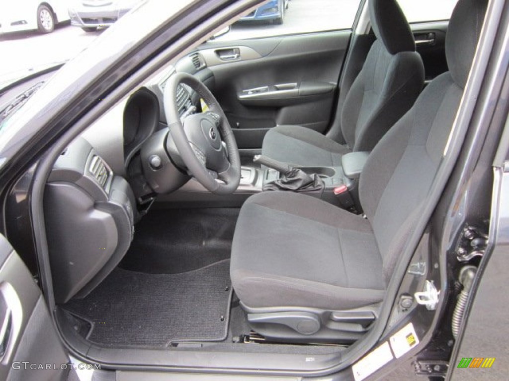 Carbon Black Interior 2011 Subaru Impreza 2.5i Premium Wagon Photo #52875195