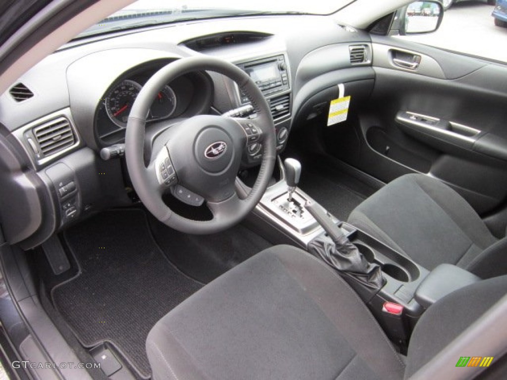 Carbon Black Interior 2011 Subaru Impreza 2.5i Premium Wagon Photo #52875330