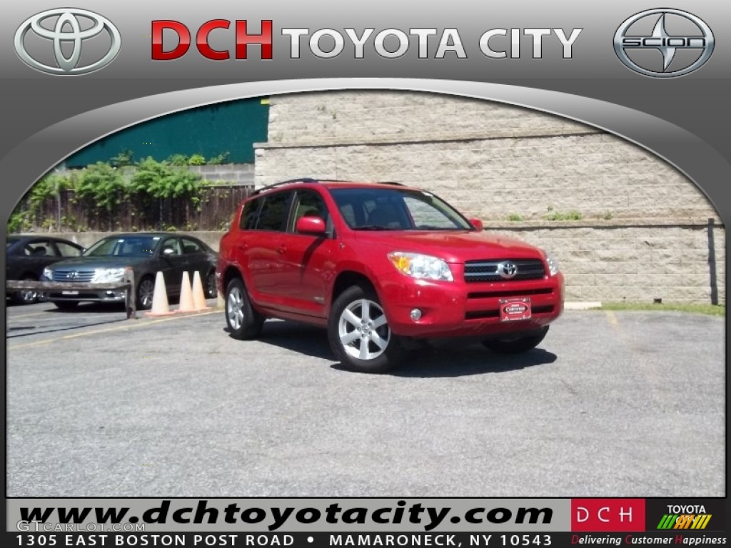 2007 RAV4 Limited 4WD - Barcelona Red Pearl / Taupe photo #1