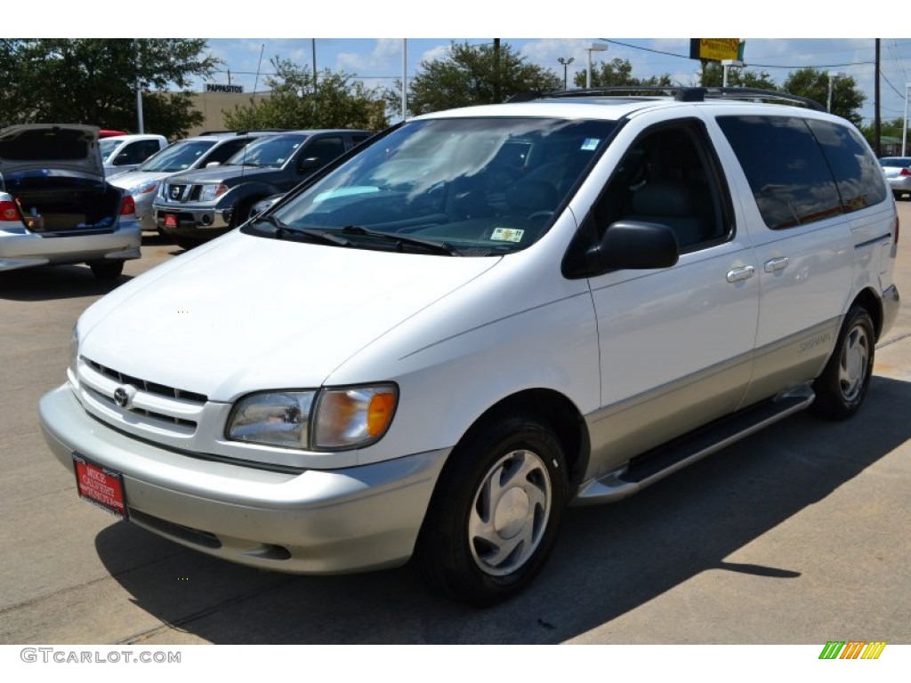 1999 Sienna XLE - Super White / Gray photo #1