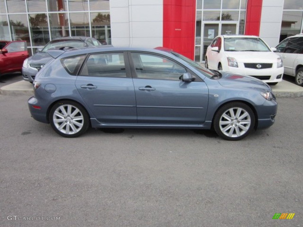 2008 MAZDA3 MAZDASPEED Sport - Cosmic Blue Mica / MAZDASPEED Gray/Black photo #12