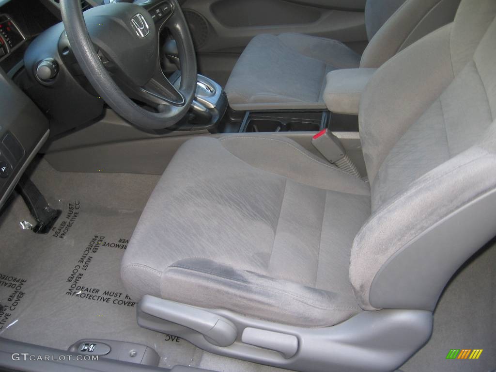 2008 Civic LX Coupe - Galaxy Gray Metallic / Gray photo #9