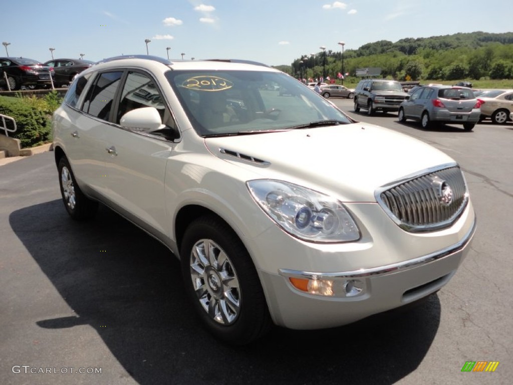 White Diamond Tricoat 2012 Buick Enclave AWD Exterior Photo #52878246