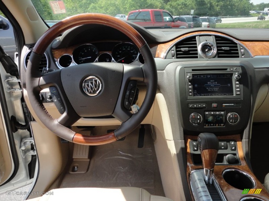 2012 Buick Enclave AWD Cashmere Dashboard Photo #52878318