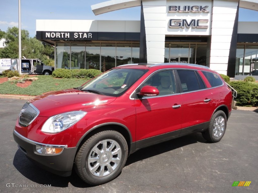 2012 Enclave AWD - Crystal Red Tintcoat / Cashmere photo #1