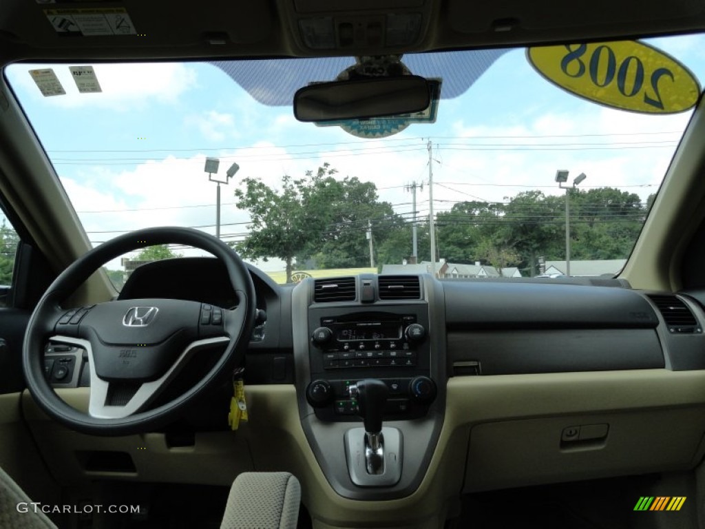 2008 CR-V EX 4WD - Nighthawk Black Pearl / Ivory photo #19