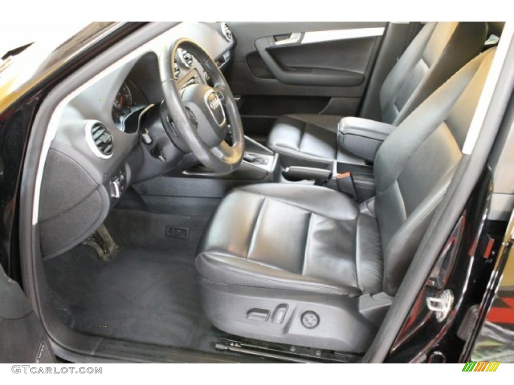 Black Interior 2009 Audi A3 2.0T quattro Photo #52879023
