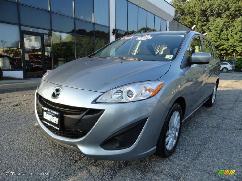 2012 MAZDA5 Sport - Liquid Silver Metallic / Black photo #1