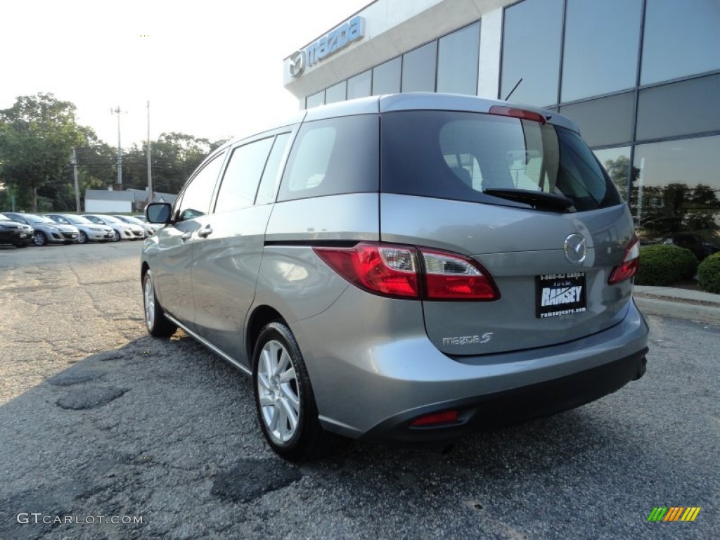 2012 MAZDA5 Sport - Liquid Silver Metallic / Black photo #5