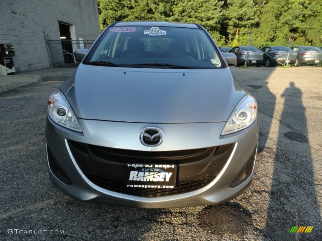 2012 MAZDA5 Sport - Liquid Silver Metallic / Black photo #7