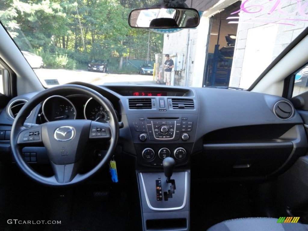 2012 MAZDA5 Sport - Liquid Silver Metallic / Black photo #26