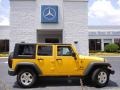 2009 Detonator Yellow Jeep Wrangler Unlimited X 4x4  photo #5