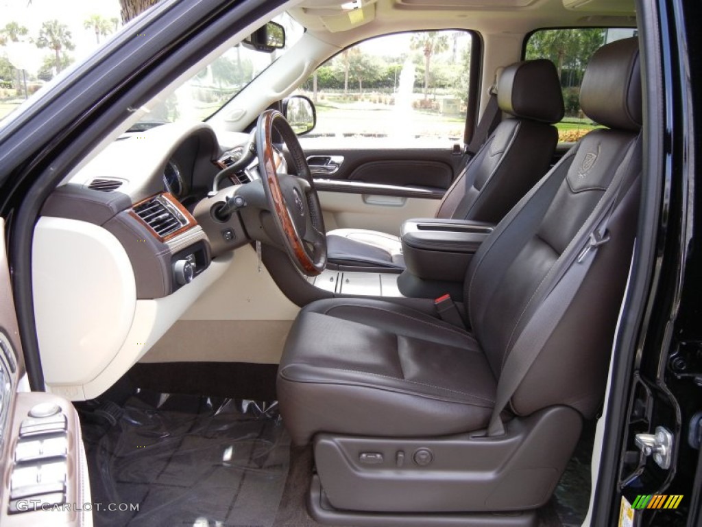 Cocoa/Light Linen Tehama Leather Interior 2011 Cadillac Escalade ESV Platinum AWD Photo #52880460