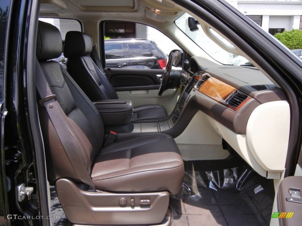 Cocoa/Light Linen Tehama Leather Interior 2011 Cadillac Escalade ESV Platinum AWD Photo #52880541