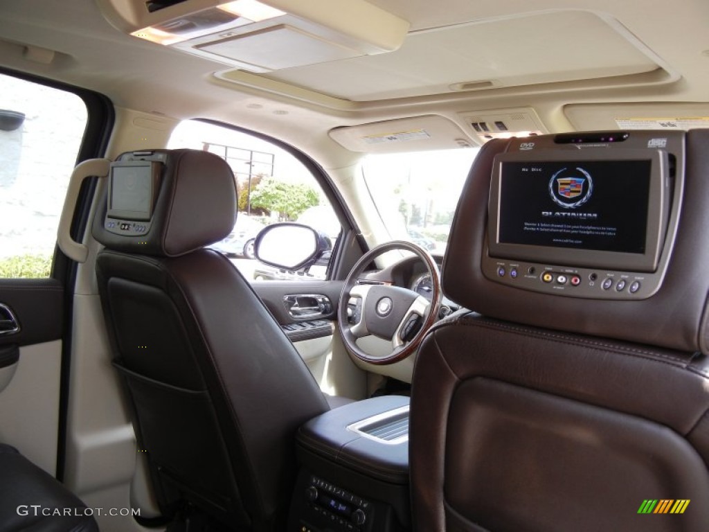 Cocoa/Light Linen Tehama Leather Interior 2011 Cadillac Escalade ESV Platinum AWD Photo #52880565