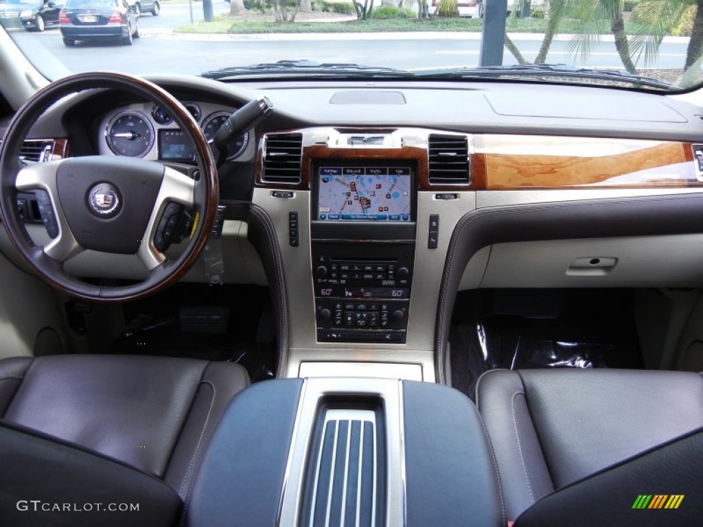 2011 Cadillac Escalade ESV Platinum AWD Cocoa/Light Linen Tehama Leather Dashboard Photo #52880610