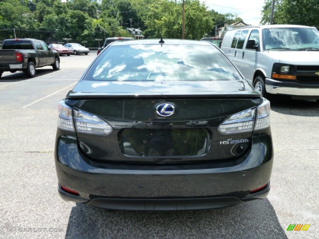 2011 HS 250h Hybrid Premium - Smoky Granite Mica / Black/Brown Walnut photo #3