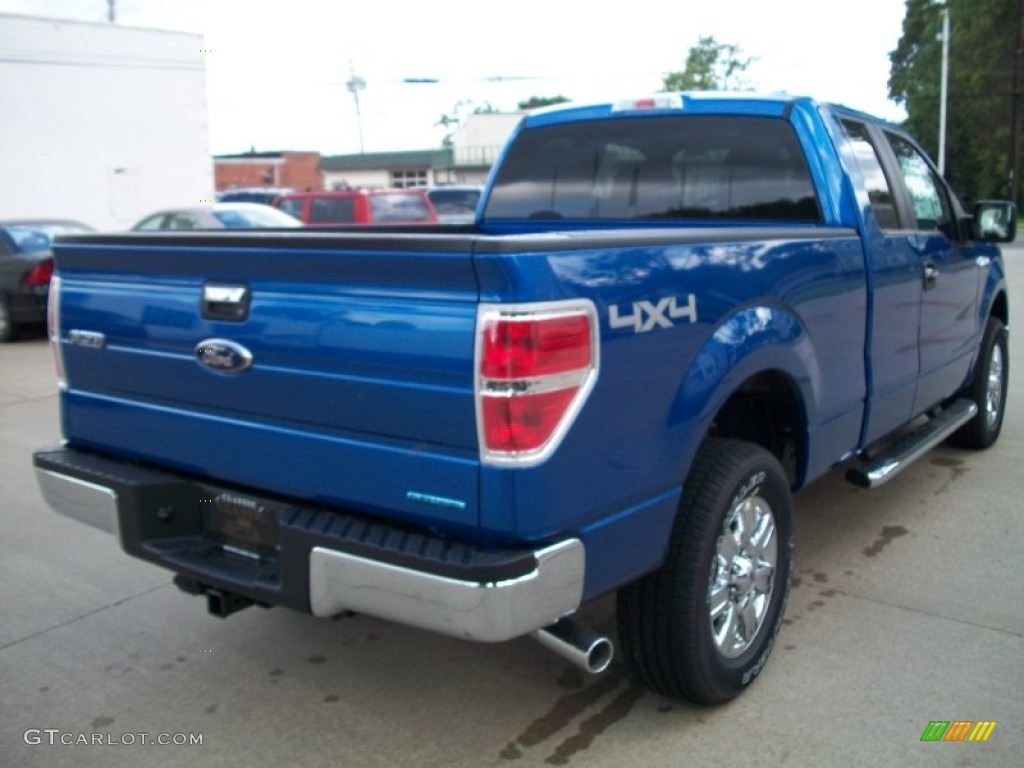 2011 F150 XLT SuperCab 4x4 - Blue Flame Metallic / Steel Gray photo #5