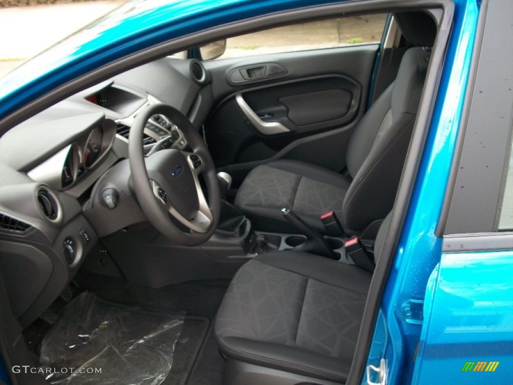 Charcoal Black Interior 2012 Ford Fiesta SE Sedan Photo #52881387