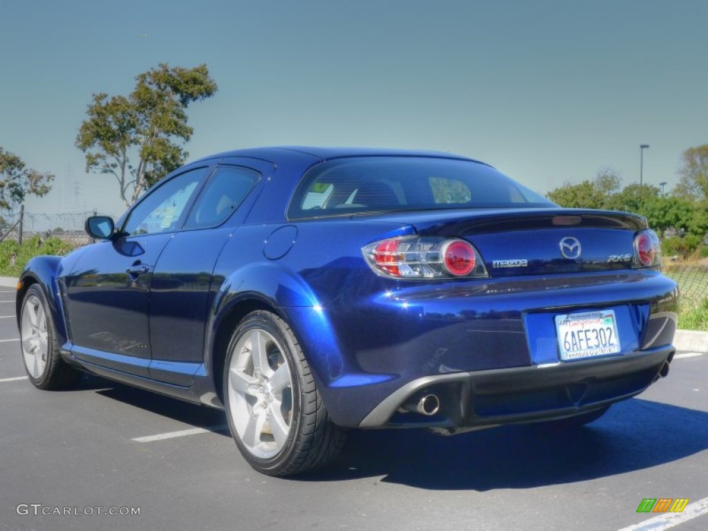 2007 RX-8 Sport - Stormy Blue Mica / Black photo #4