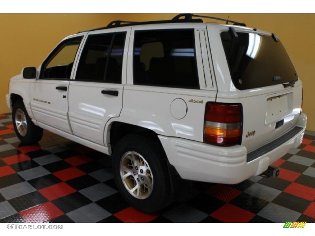 1996 Grand Cherokee Limited 4x4 - Stone White / Beige photo #3