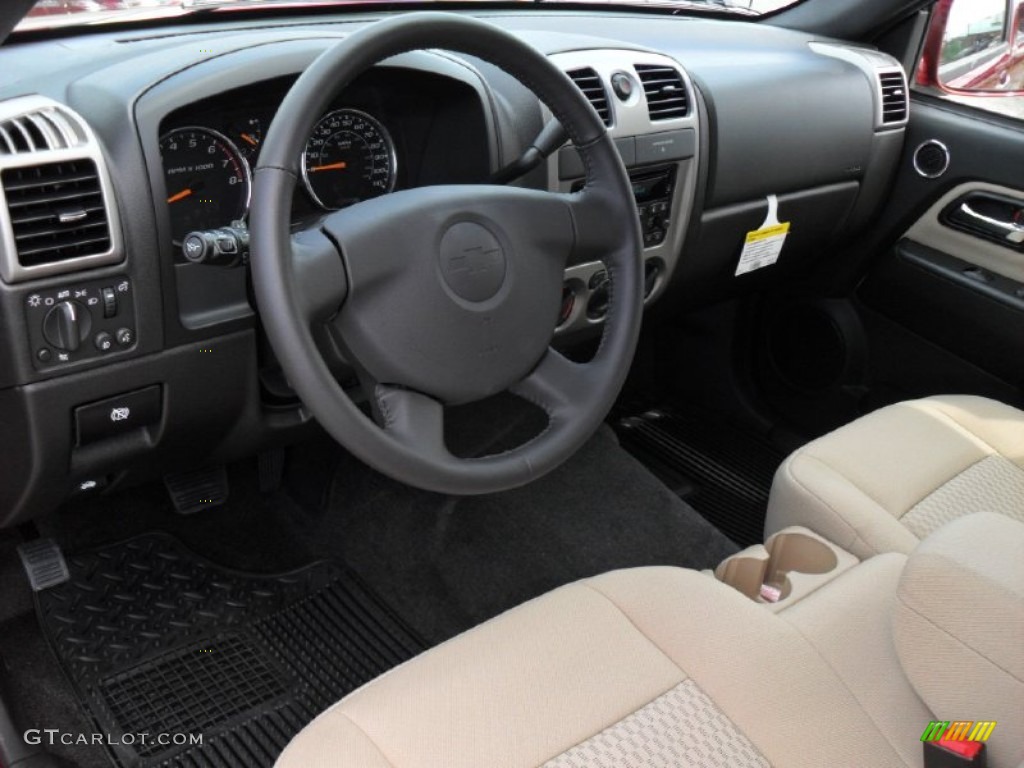 Ebony/Light Cashmere Interior 2011 Chevrolet Colorado LT Crew Cab Photo #52882554