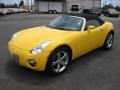 2008 Mean Yellow Pontiac Solstice Roadster  photo #1