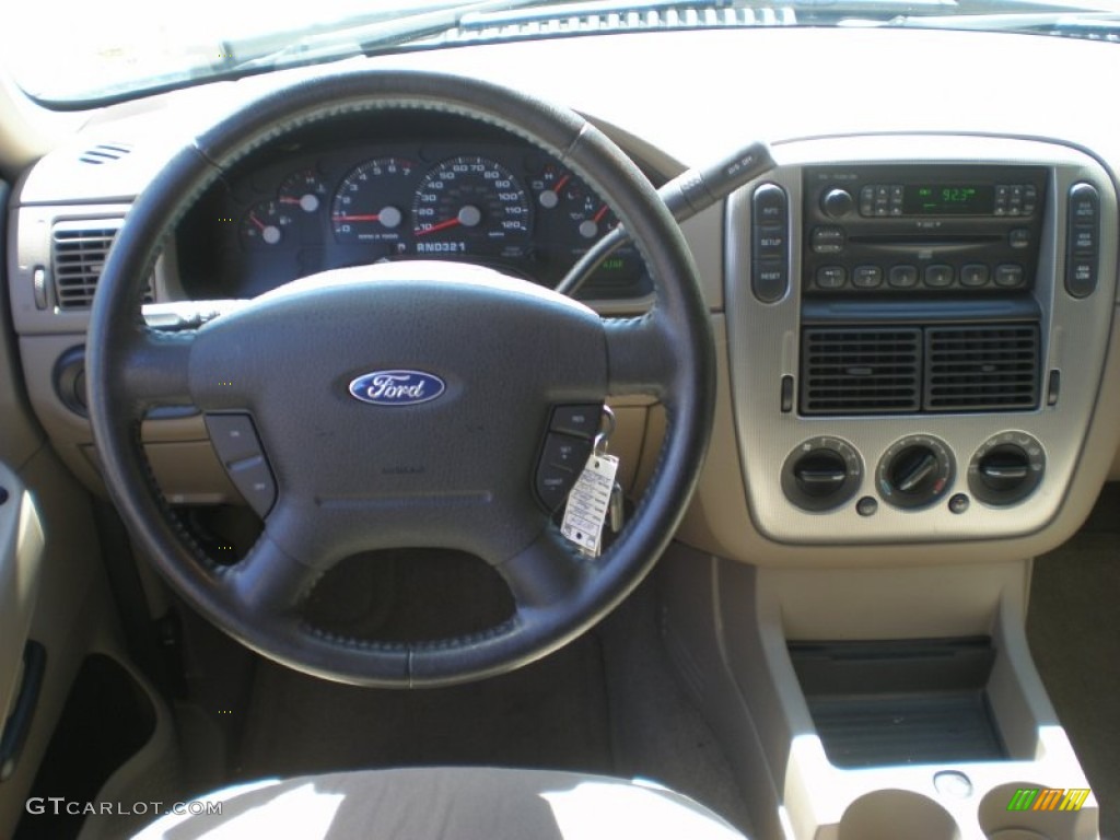 2005 Explorer XLT 4x4 - Mineral Grey Metallic / Medium Parchment photo #18