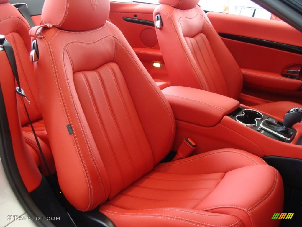 Rosso Corallo Interior 2011 Maserati GranTurismo Convertible GranCabrio Photo #52885032