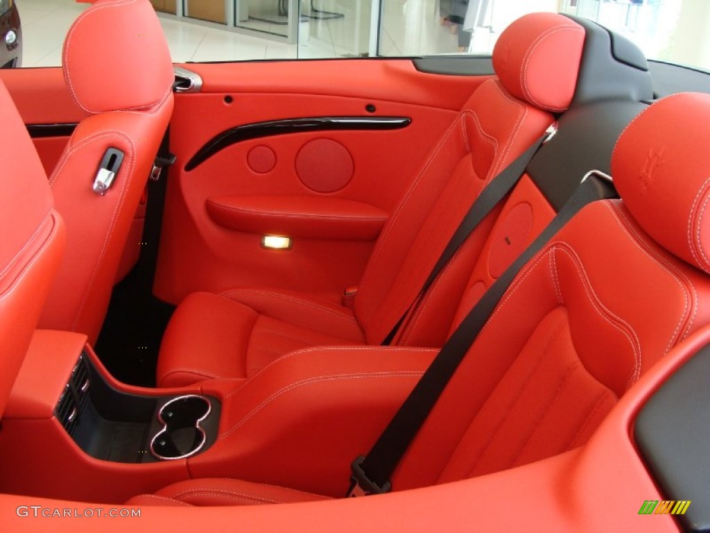Rosso Corallo Interior 2011 Maserati GranTurismo Convertible GranCabrio Photo #52885065