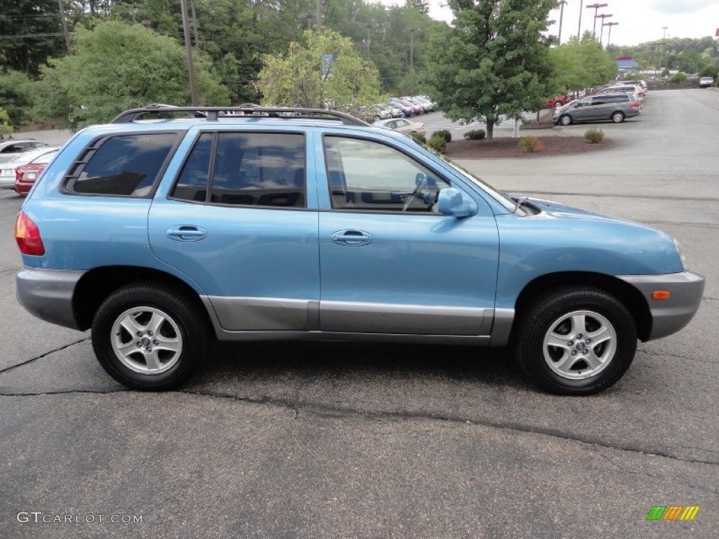 Arctic Blue 2004 Hyundai Santa Fe Standard Santa Fe Model Exterior Photo #52886076