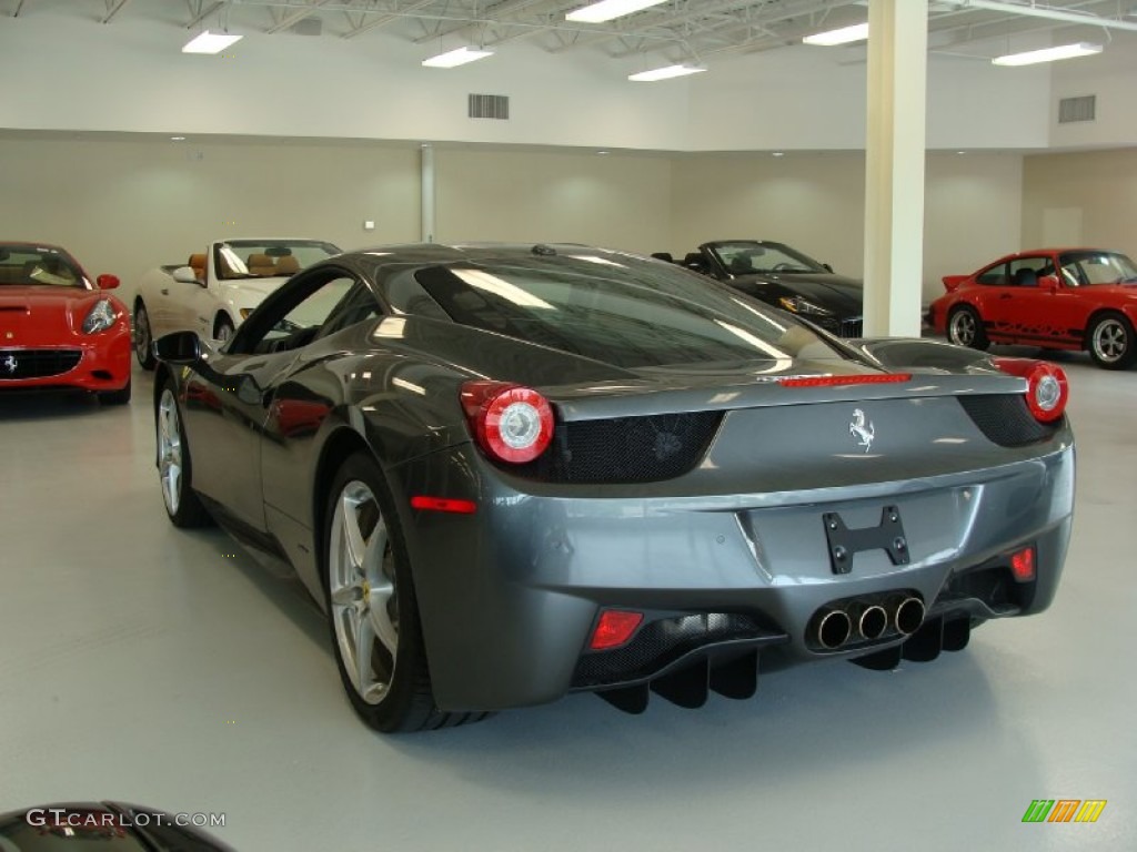Grigio Silverstone (Dark Grey Metallic) 2010 Ferrari 458 Italia Exterior Photo #52886490