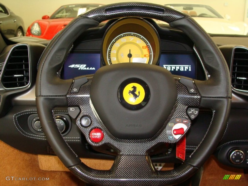 2010 Ferrari 458 Italia Cuoio Steering Wheel Photo #52886610