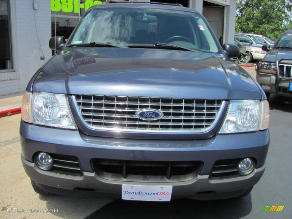 2003 Explorer XLT 4x4 - Medium Wedgewood Blue Metallic / Graphite Grey photo #19