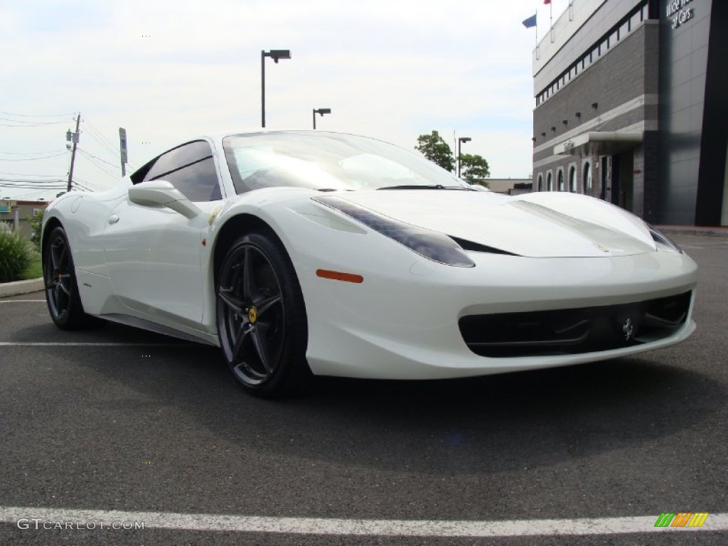 Bianco Avus 2010 Ferrari 458 Italia Exterior Photo #52887888