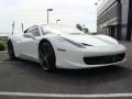 Bianco Avus 2010 Ferrari 458 Italia Exterior