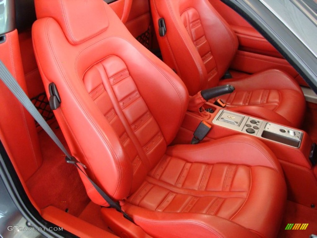 Rosso (Red) Interior 2006 Ferrari F430 Spider F1 Photo #52888677