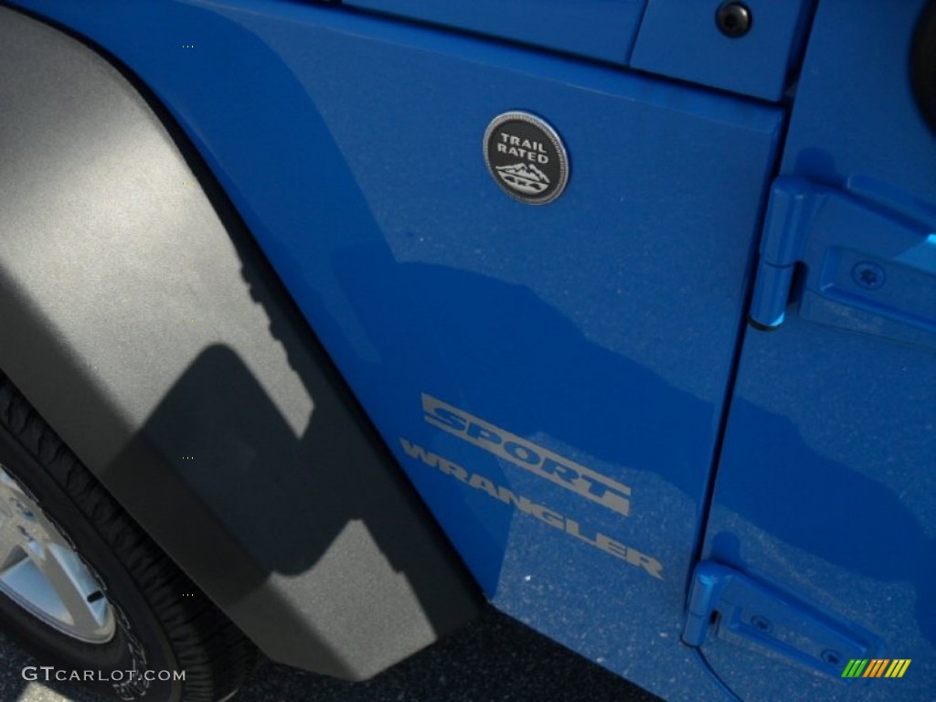 2011 Wrangler Sport S 4x4 - Cosmos Blue / Black photo #6