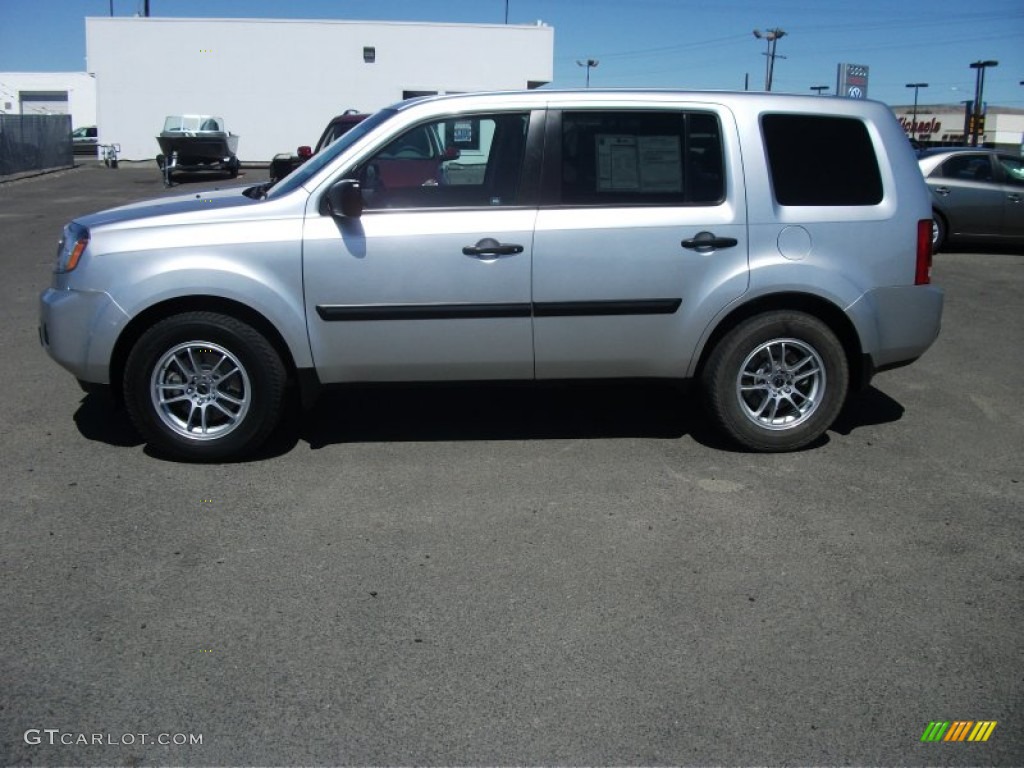 Alabaster Silver Metallic 2010 Honda Pilot LX 4WD Exterior Photo #52891005