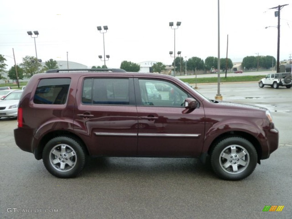 Dark Cherry Pearl 2011 Honda Pilot Touring 4WD Exterior Photo #52891872