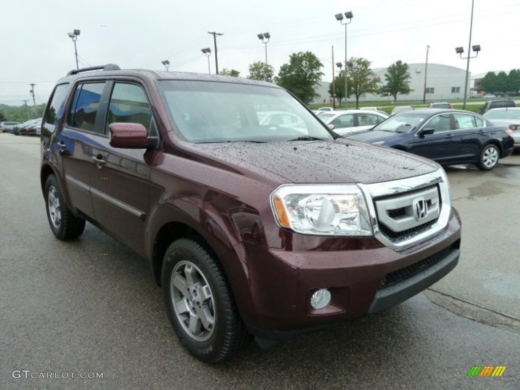 Dark Cherry Pearl 2011 Honda Pilot Touring 4WD Exterior Photo #52891884