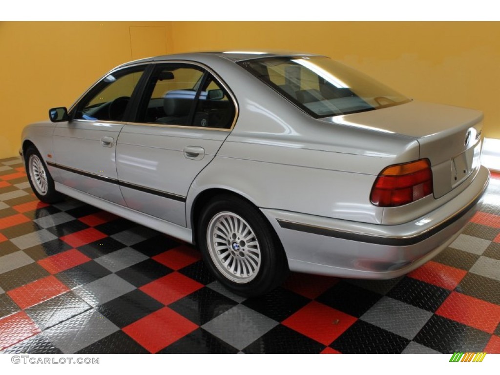 1998 5 Series 540i Sedan - Arctic Silver Metallic / Grey photo #3