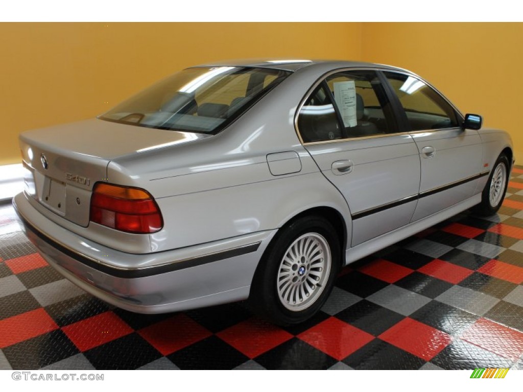 1998 5 Series 540i Sedan - Arctic Silver Metallic / Grey photo #4