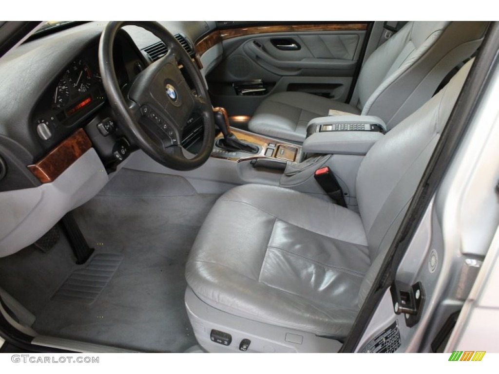 Grey Interior 1998 BMW 5 Series 540i Sedan Photo #52892214