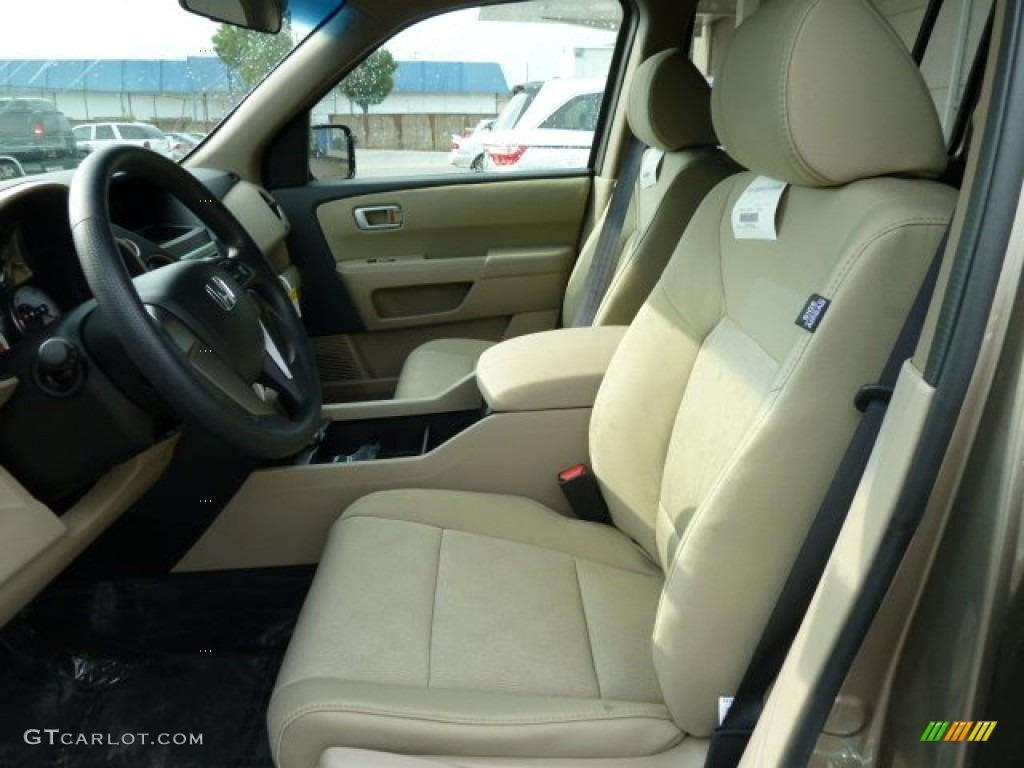 Beige Interior 2011 Honda Pilot LX Photo #52892304