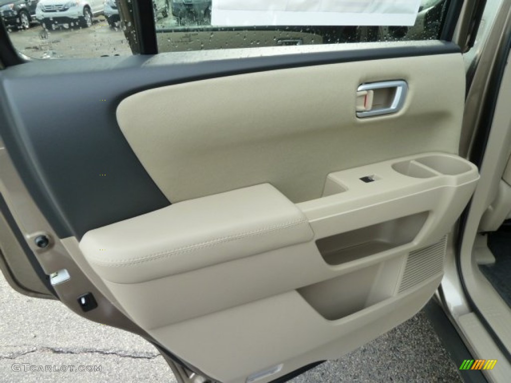 2011 Honda Pilot LX Beige Door Panel Photo #52892325