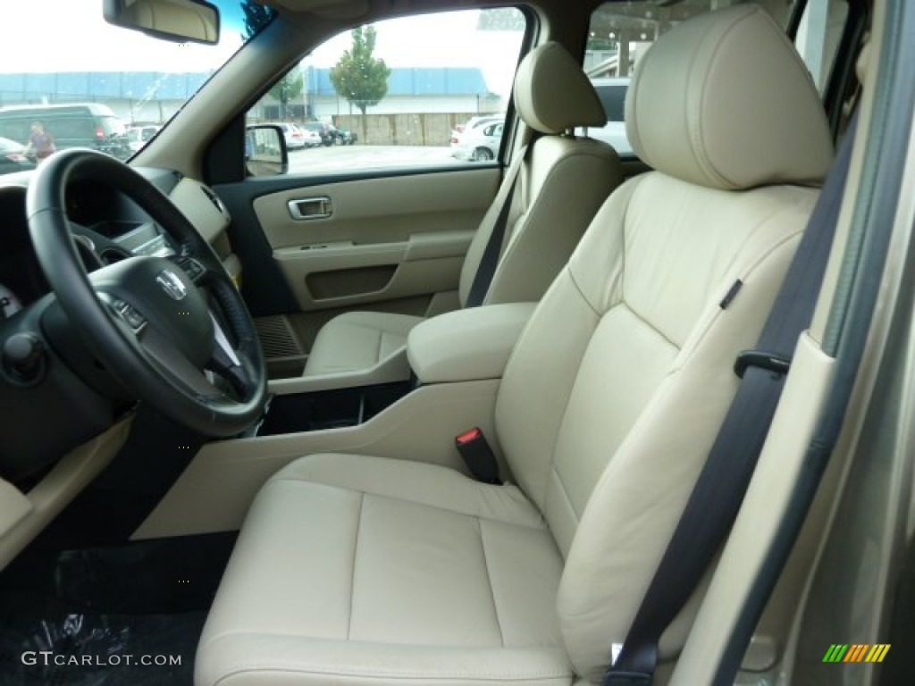 Beige Interior 2011 Honda Pilot EX-L 4WD Photo #52892613
