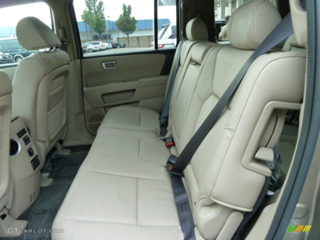 Beige Interior 2011 Honda Pilot EX-L 4WD Photo #52892625