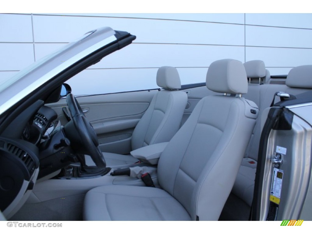 Taupe Interior 2008 BMW 1 Series 128i Convertible Photo #52893624