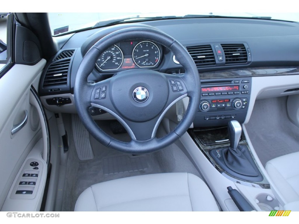 2008 1 Series 128i Convertible - Cashmere Silver Metallic / Taupe photo #13